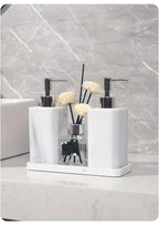 Marble-Patterned Lotion Bottle And Dispensing Bottle House Of Avana