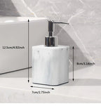 Marble-Patterned Lotion Bottle And Dispensing Bottle House Of Avana