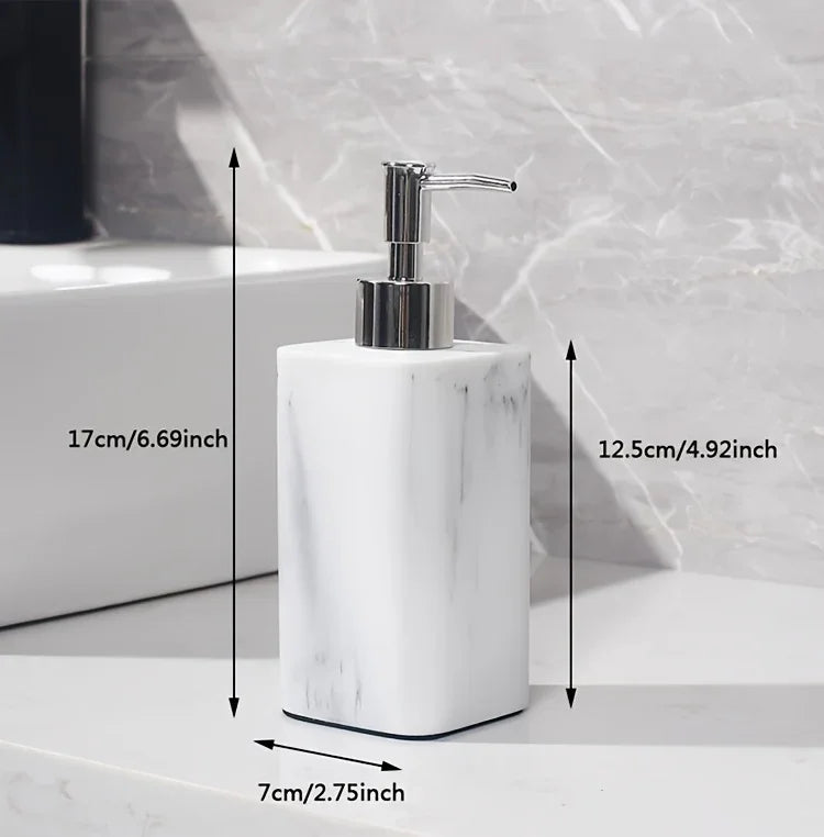 Marble-Patterned Lotion Bottle And Dispensing Bottle House Of Avana