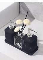 Marble-Patterned Lotion Bottle And Dispensing Bottle House Of Avana