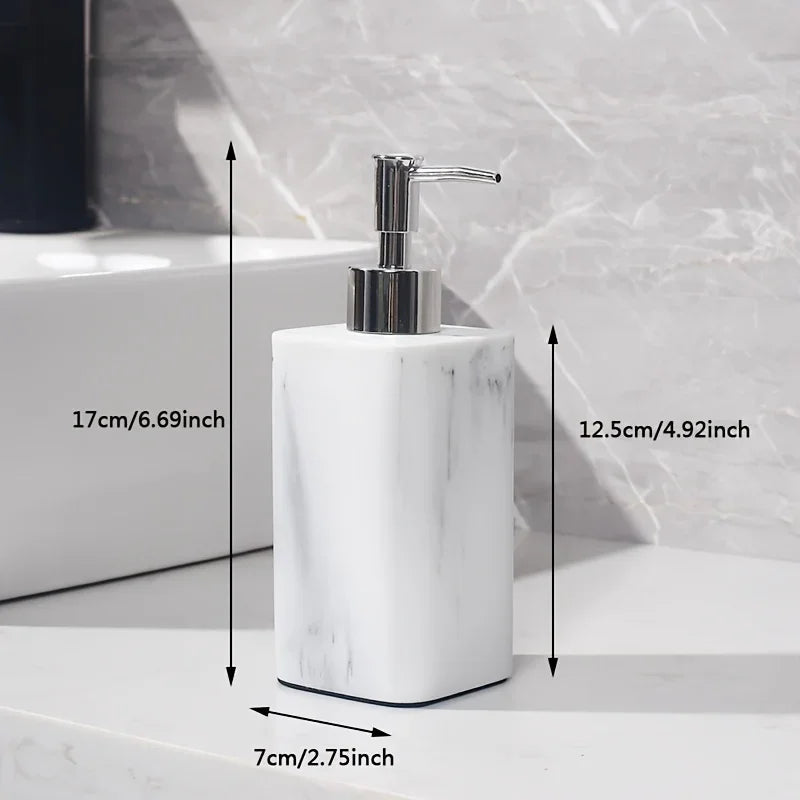 Marble-Patterned Lotion Bottle And Dispensing Bottle House Of Avana