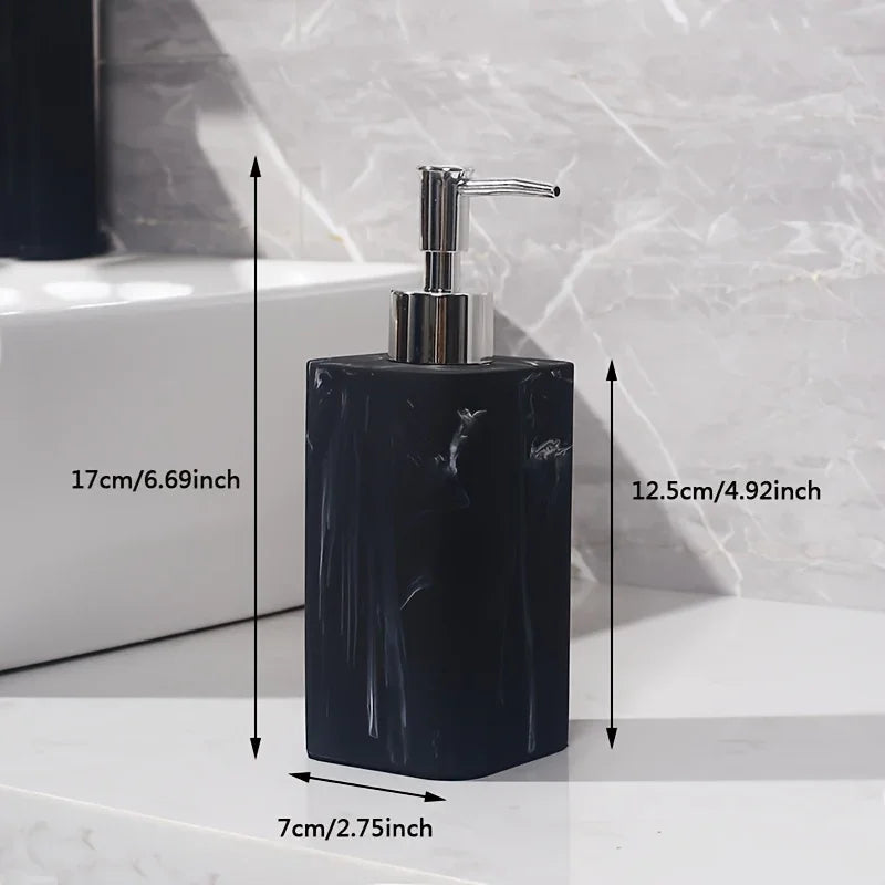 Marble-Patterned Lotion Bottle And Dispensing Bottle House Of Avana
