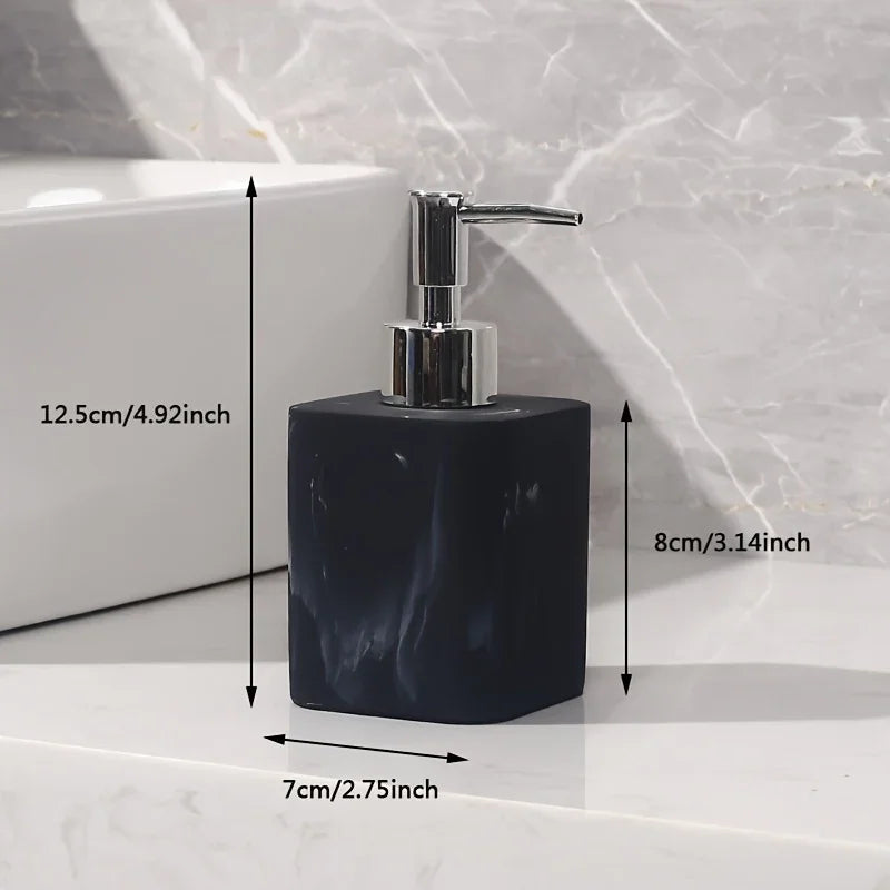 Marble-Patterned Lotion Bottle And Dispensing Bottle House Of Avana