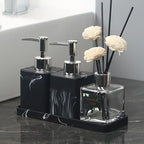 Marble-Patterned Lotion Bottle And Dispensing Bottle House Of Avana
