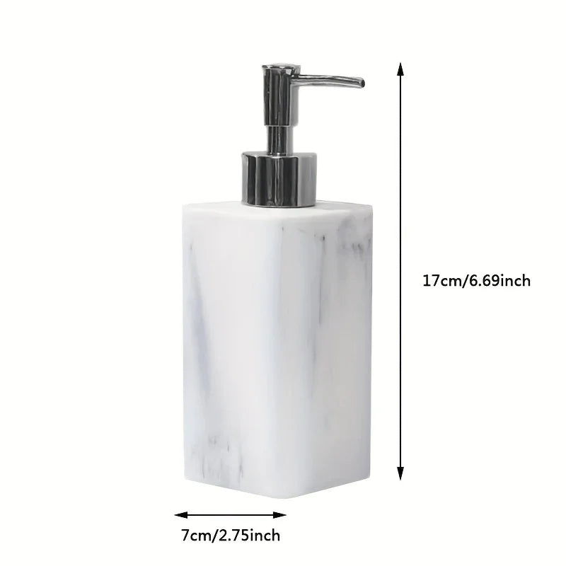 Marble-Patterned Lotion Bottle And Dispensing Bottle House Of Avana