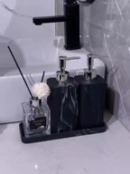 Marble-Patterned Lotion Bottle And Dispensing Bottle House Of Avana