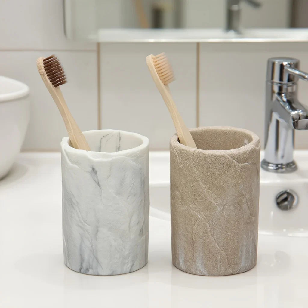 Marble-Patterned Mouthwash Cup, Home Toothbrush Holder, Couple'S Mouthwash Cup for The Bathroom House Of Avana [[SKU:HOA-TUM-004]]