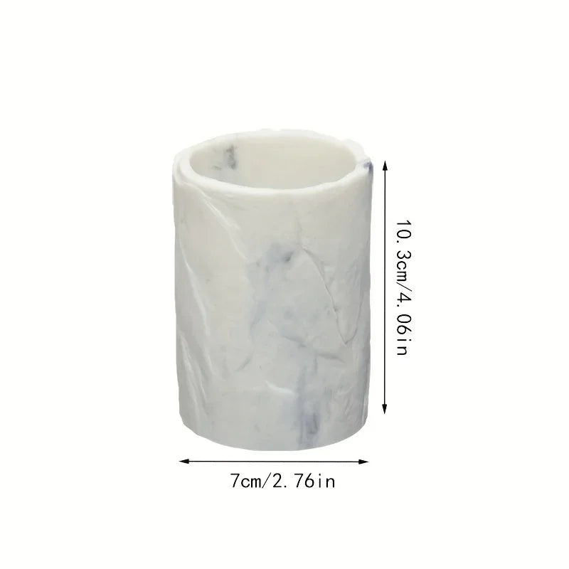 Marble-Patterned Mouthwash Cup, Home Toothbrush Holder, Couple'S Mouthwash Cup for The Bathroom House Of Avana
