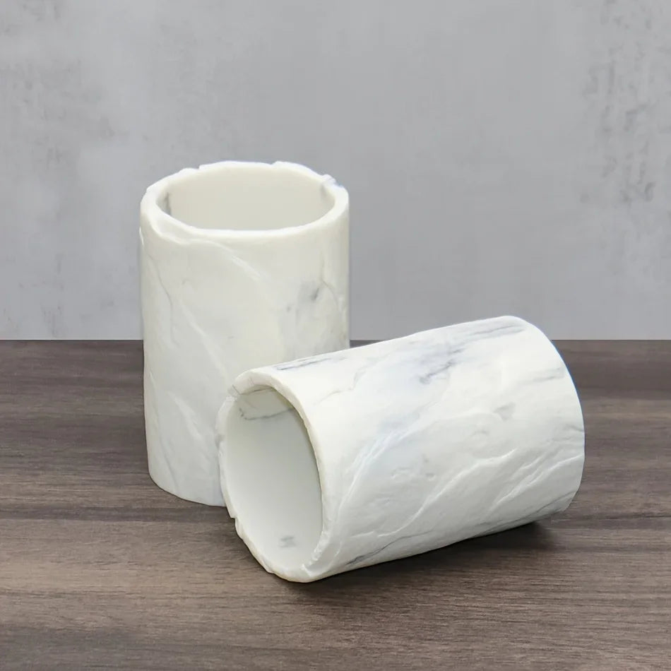 Marble-Patterned Mouthwash Cup, Home Toothbrush Holder, Couple'S Mouthwash Cup for The Bathroom House Of Avana