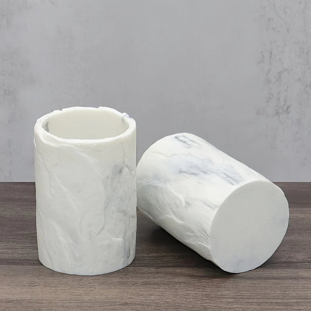 Marble-Patterned Mouthwash Cup, Home Toothbrush Holder, Couple'S Mouthwash Cup for The Bathroom House Of Avana