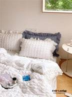 Marshmallow Puff Ruffle Bedding Set / Yellow Ever Lasting