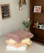 Marshmallow Puff Ruffle Bedding Set / Yellow Ever Lasting