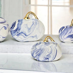 Martha Blue Pumpkin Plate Gia Roma