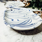 Martha Blue Pumpkin Plate Gia Roma