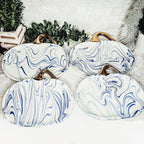 Martha Blue Pumpkin Plate Gia Roma