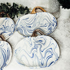 Martha Blue Pumpkin Plate Gia Roma