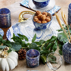 Martha Blue Pumpkin Plate Gia Roma