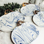 Martha Blue Pumpkin Plate Gia Roma