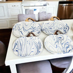 Martha Blue Pumpkin Plate Gia Roma
