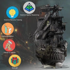 Adult Metal 3D Puzzle, Flying Dutchman Pirate Ship Model Kit, 3D Ship Model Building Kit, DIY Craft Kit, Suitable for Family Time, Difficult 3D Puzzle, Exquisite Birthday Gift House Of Avana [[SKU:HOA-XMS-406]]