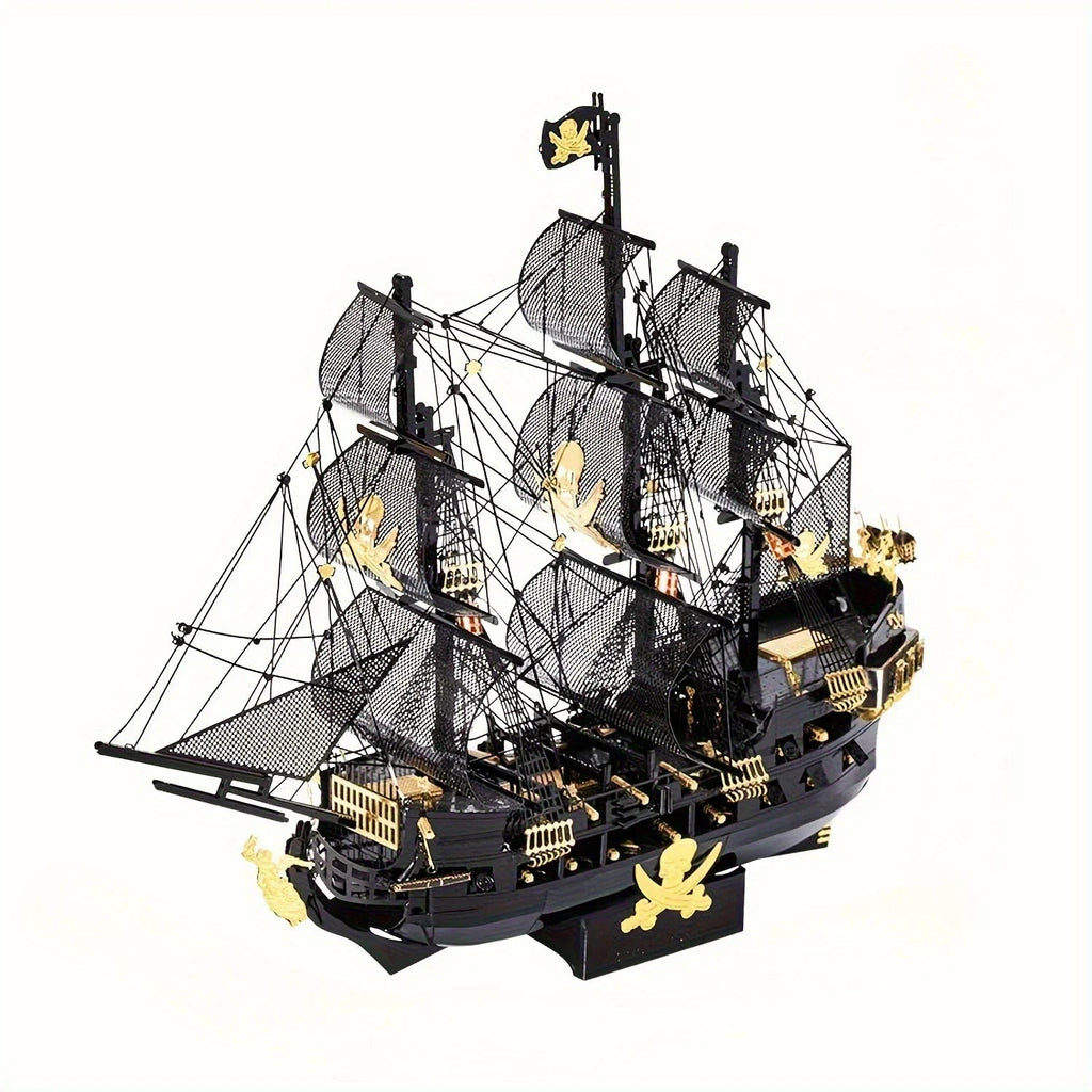 Adult Metal 3D Puzzle, Flying Dutchman Pirate Ship Model Kit, 3D Ship Model Building Kit, DIY Craft Kit, Suitable for Family Time, Difficult 3D Puzzle, Exquisite Birthday Gift House Of Avana [[SKU:HOA-XMS-406]]