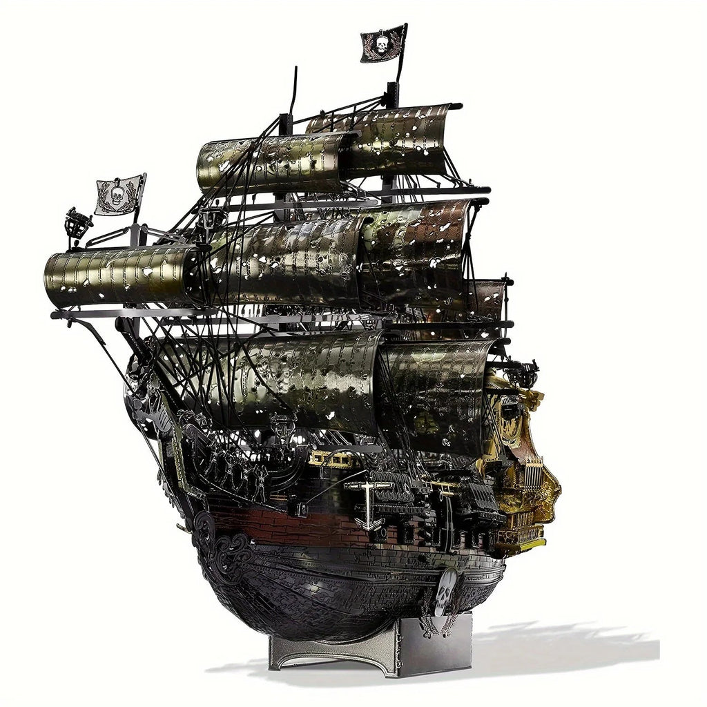 Adult Metal 3D Puzzle, Flying Dutchman Pirate Ship Model Kit, 3D Ship Model Building Kit, DIY Craft Kit, Suitable for Family Time, Difficult 3D Puzzle, Exquisite Birthday Gift House Of Avana [[SKU:HOA-XMS-406]]