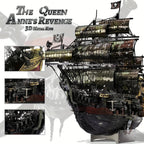 Adult Metal 3D Puzzle, Flying Dutchman Pirate Ship Model Kit, 3D Ship Model Building Kit, DIY Craft Kit, Suitable for Family Time, Difficult 3D Puzzle, Exquisite Birthday Gift House Of Avana [[SKU:HOA-XMS-406]]