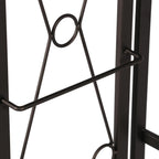 VECELO 5 Shelf Folding Bookshelf Industrial Metal Frame Display Shelf for Living Room, Bedroom, Kitchen, Office House Of Avana [[SKU:HOA-BOK-007]]