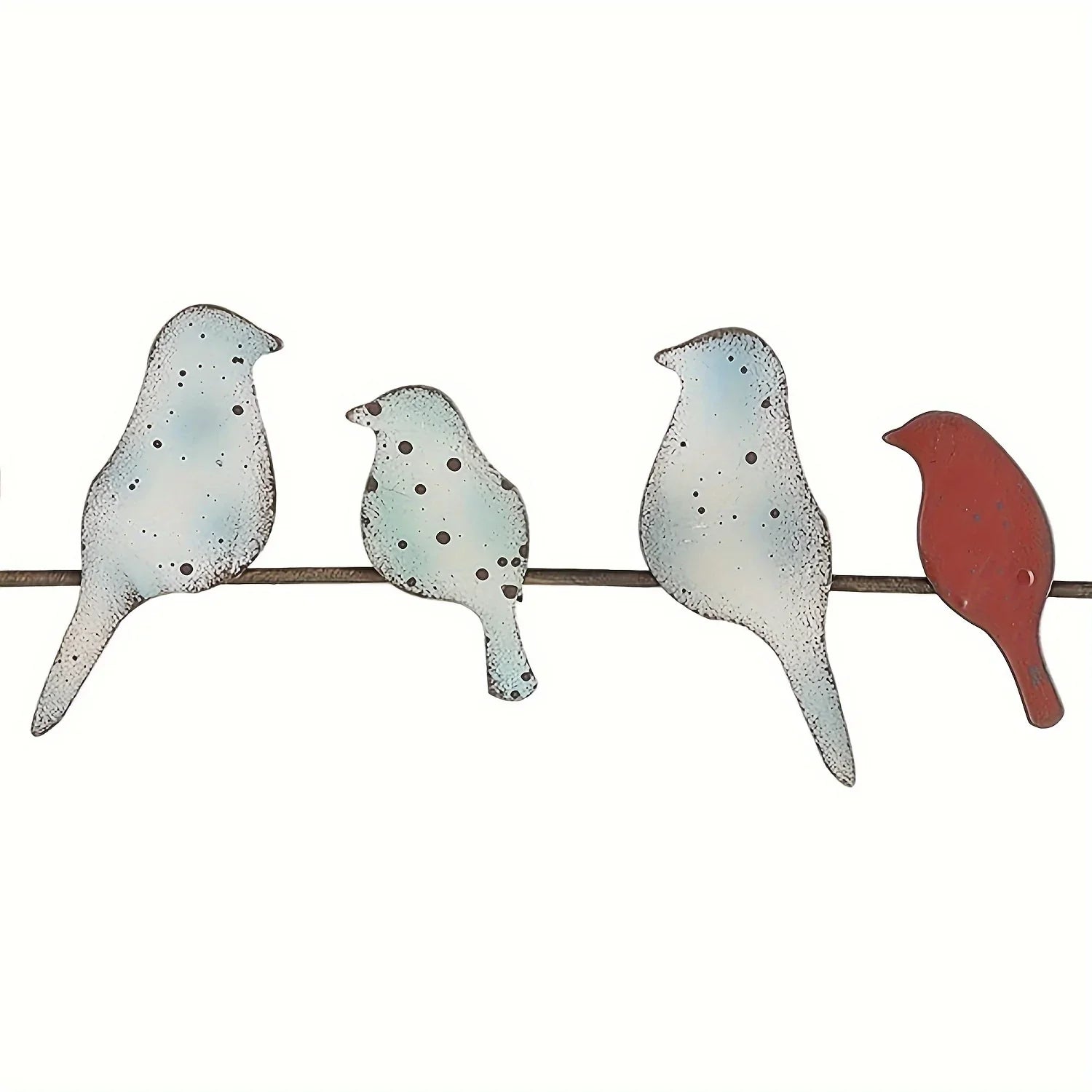 Metal Birds Wall Art Metal Birds Wall Decor Art Birds On A Wire Metal Bird Wall Decor Outdoor Bird Decor - House Of Avana