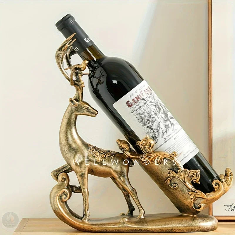 [High-end Deer Wine Rack] Lightweight Deer Wine Rack Ornament | Creative Exquisite Home Decor for Dining, Kitchen, and Entryway | High-end Living Room Bar Craftsmanship for Valentine's Day Mother's Day Father's Day Birthday H House Of Avana