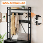 5-in-1 Entryway Hall Tree Organizer with Bench - Heavy-duty Shoe Storage Cabinet, Hooks, Drawers & Top... - House Of Avana