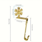 Christmas Sock Hook - Heavy-Duty Metal Fireplace Sock Hanger with Elegant Red & Golden Design, Easy Installation for Hanging Stockings, Durable Iron Construction for Christmas Stockings, Christmas Decorations House Of Avana [[SKU:HOA-SCU-487]]