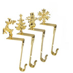 Christmas Sock Hook - Heavy-Duty Metal Fireplace Sock Hanger with Elegant Red & Golden Design, Easy Installation for Hanging Stockings, Durable Iron Construction for Christmas Stockings, Christmas Decorations House Of Avana