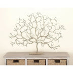Metal Tree Decorative Sculpture Home Decor Statue Accent Figurine 32 x 4 x 24 Sier House Of Avana