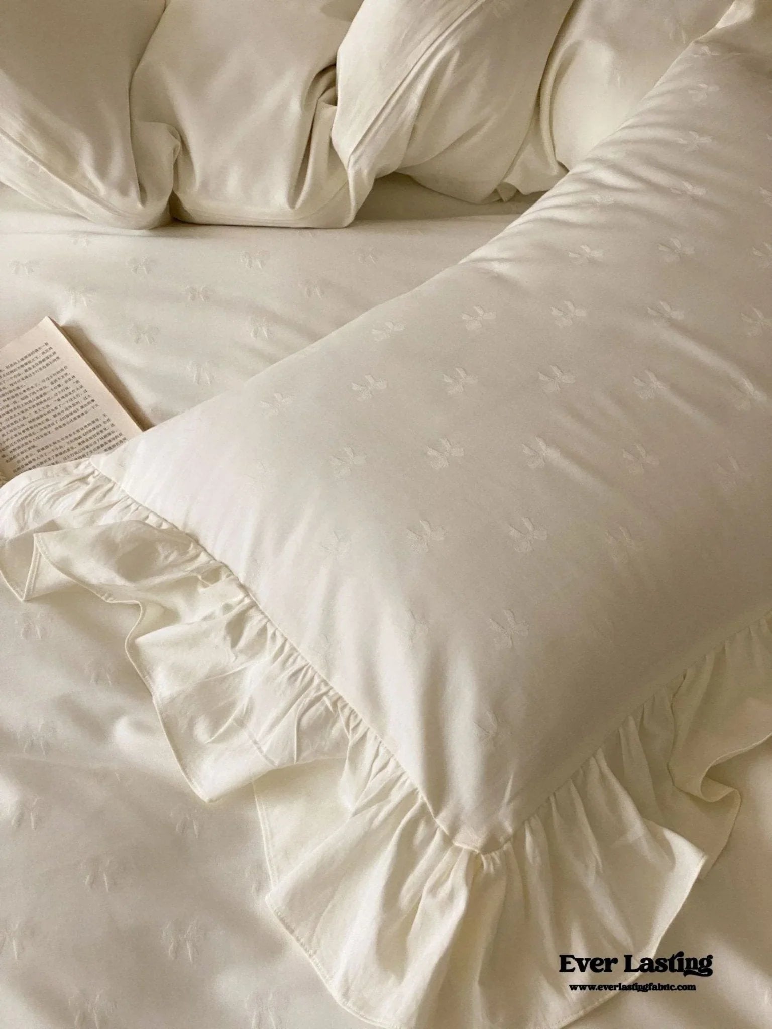 Milena Ribbon Bow Ruffle Bedding Set Ever Lasting