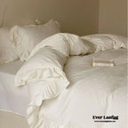 Milena Ribbon Bow Ruffle Bedding Set Ever Lasting
