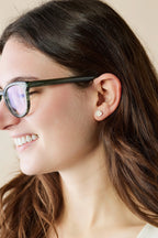Mini Buttercup Pearl Stud Earrings Kanju Interiors