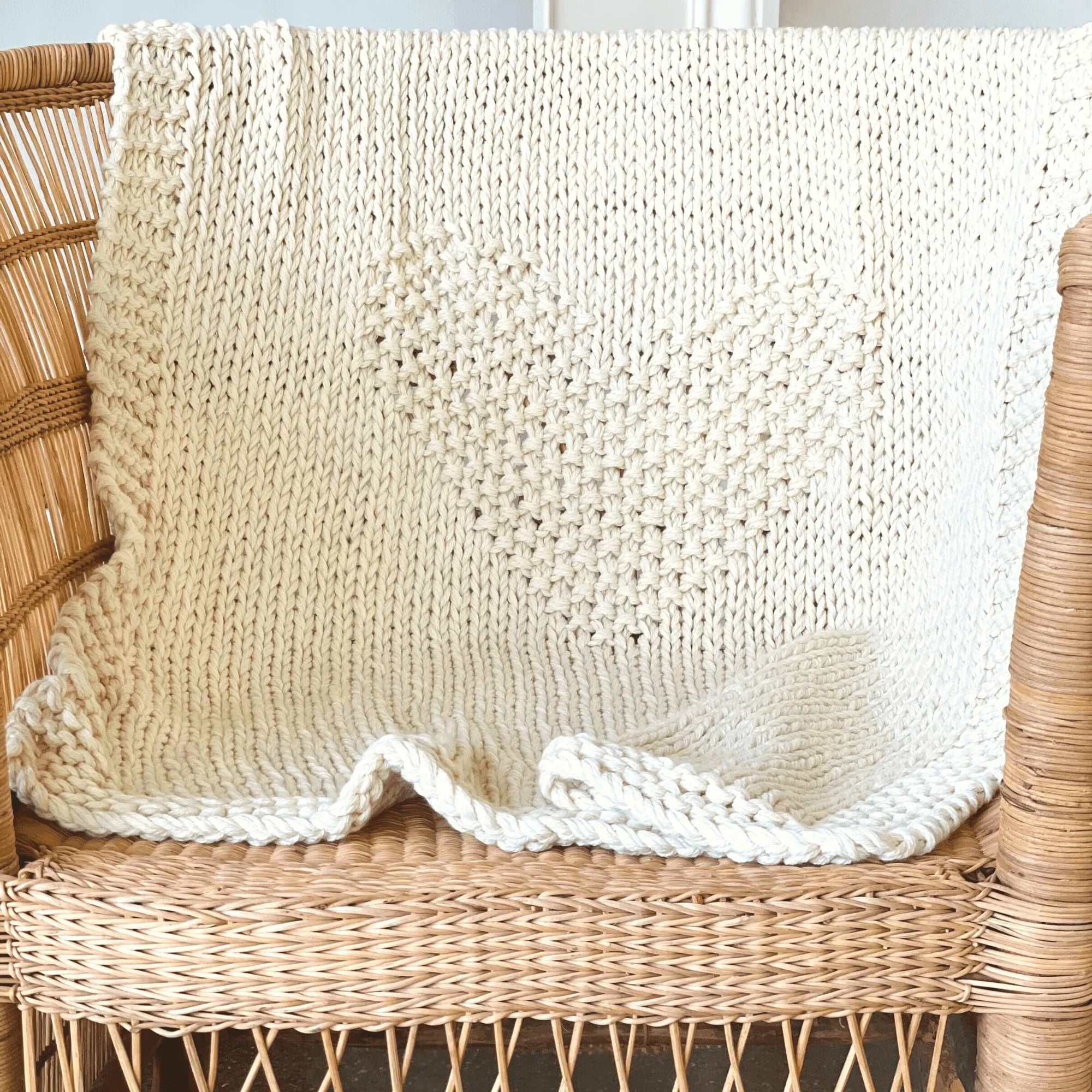 Mini Heart Blanket, lifestyle image - House Of Avana