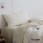 Minimal Bubble Textured Bedding Set / Blue Ever Lasting