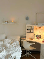 Minimal Bubble Textured Bedding Set / Blue Ever Lasting