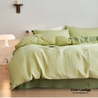 Minimal Jacquard Bedding Set / Blue Ever Lasting
