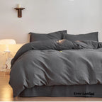 Minimal Jacquard Bedding Set / Blue Ever Lasting