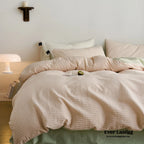 Minimal Jacquard Bedding Set / Blue Ever Lasting