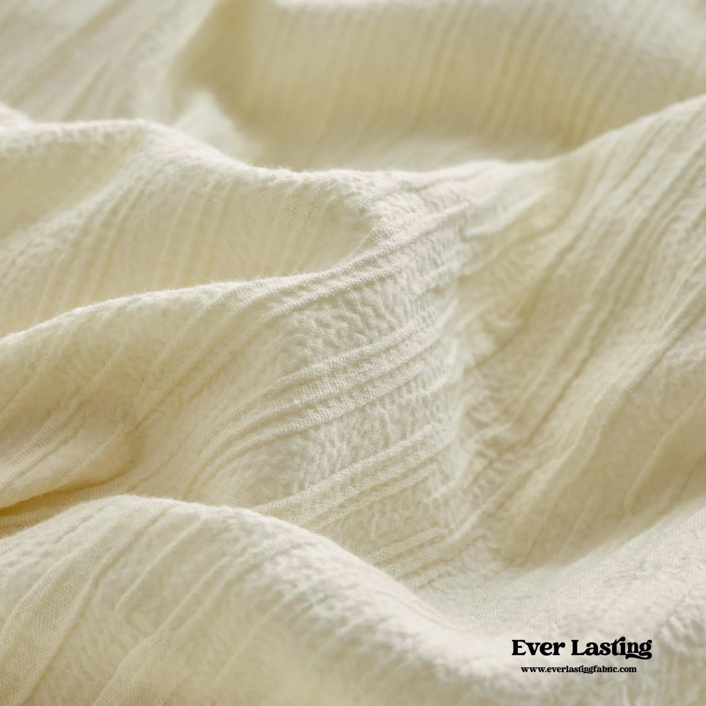 Minimal Jacquard Bedding Set / Cream White Ever Lasting