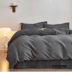Minimal Jacquard Bedding Set / Pink Green Ever Lasting