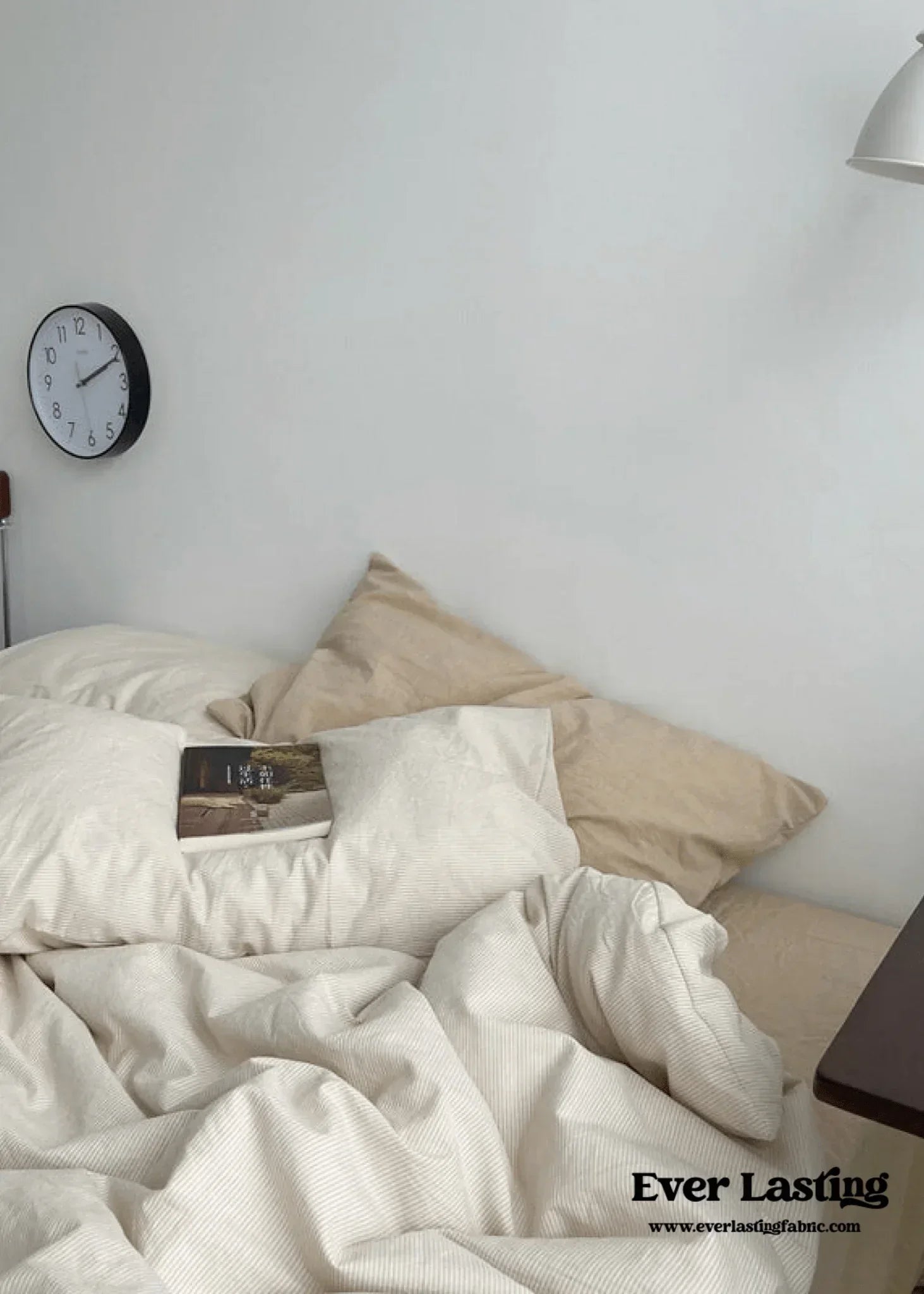 Minimal Mixed Gingham Bedding Set / Gray Ever Lasting