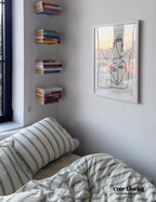 Minimal Stripe Bedding Set / Green Ever Lasting