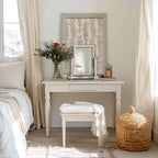 Distressed White Adjustable Wood Vanity Mirror Decor Steals