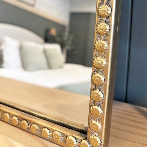 Antique Gold Bow Mirror, Choose Your Size Decor Steals