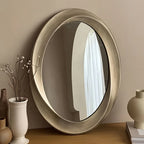 Baroque Oval Antique Wall Mirror - House Of Avana